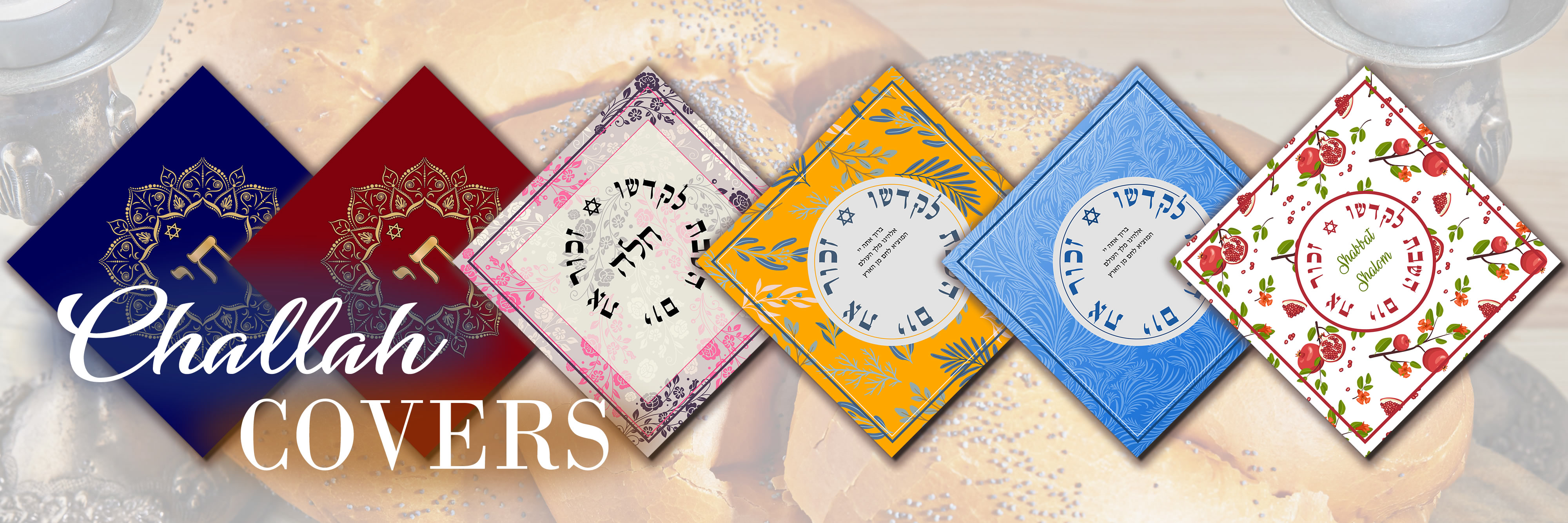 Challah Covers, Plates and Platters